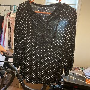 Polka dot blouse